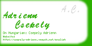 adrienn csepely business card